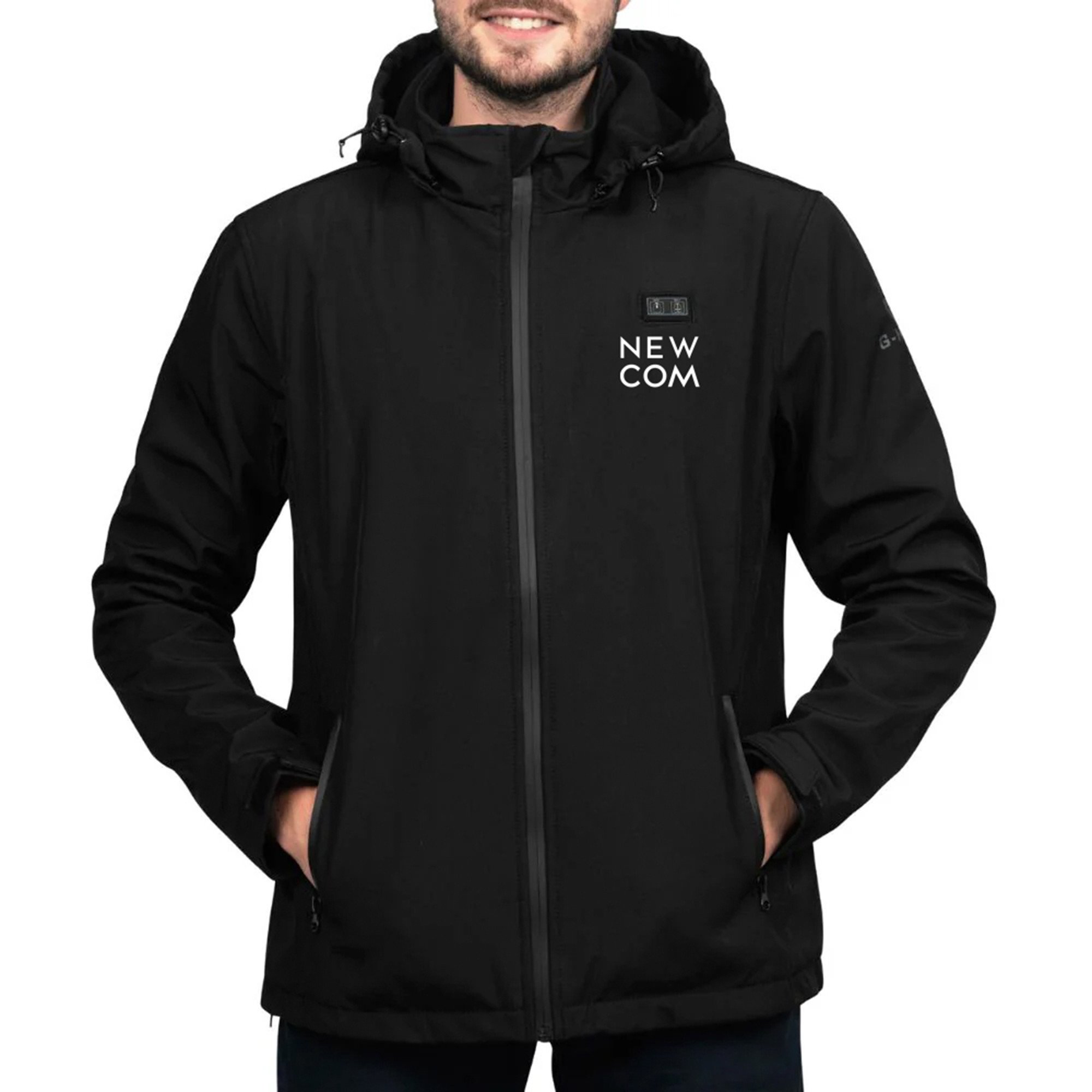 Veste Softshell Personnalisable Pour Homme - Coupe-vent, Respirante, Avec Capuche, Idéale Course Et Cyclisme - 9