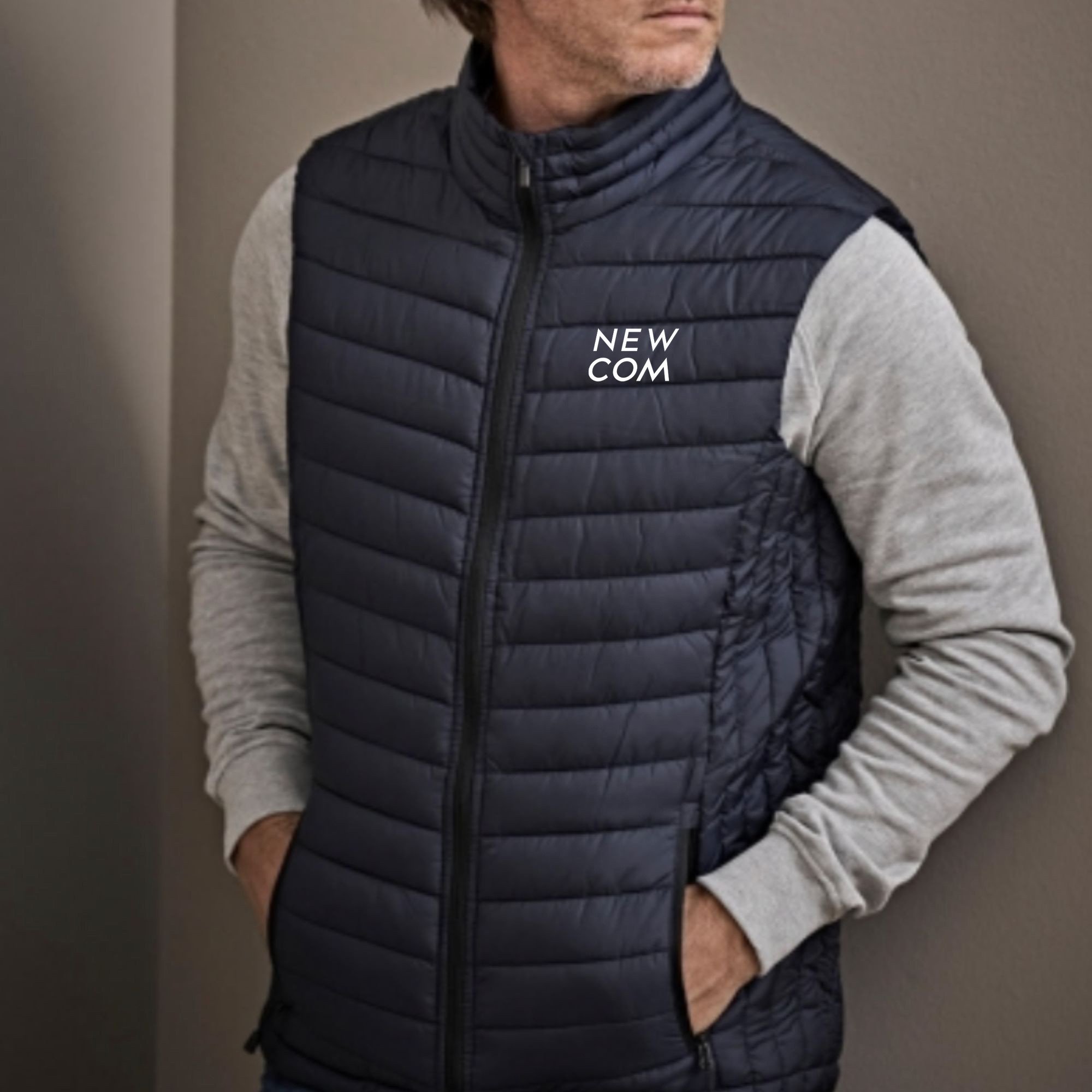 Doudoune Sans Manches Matelassée Textile Publicitaire Newcom