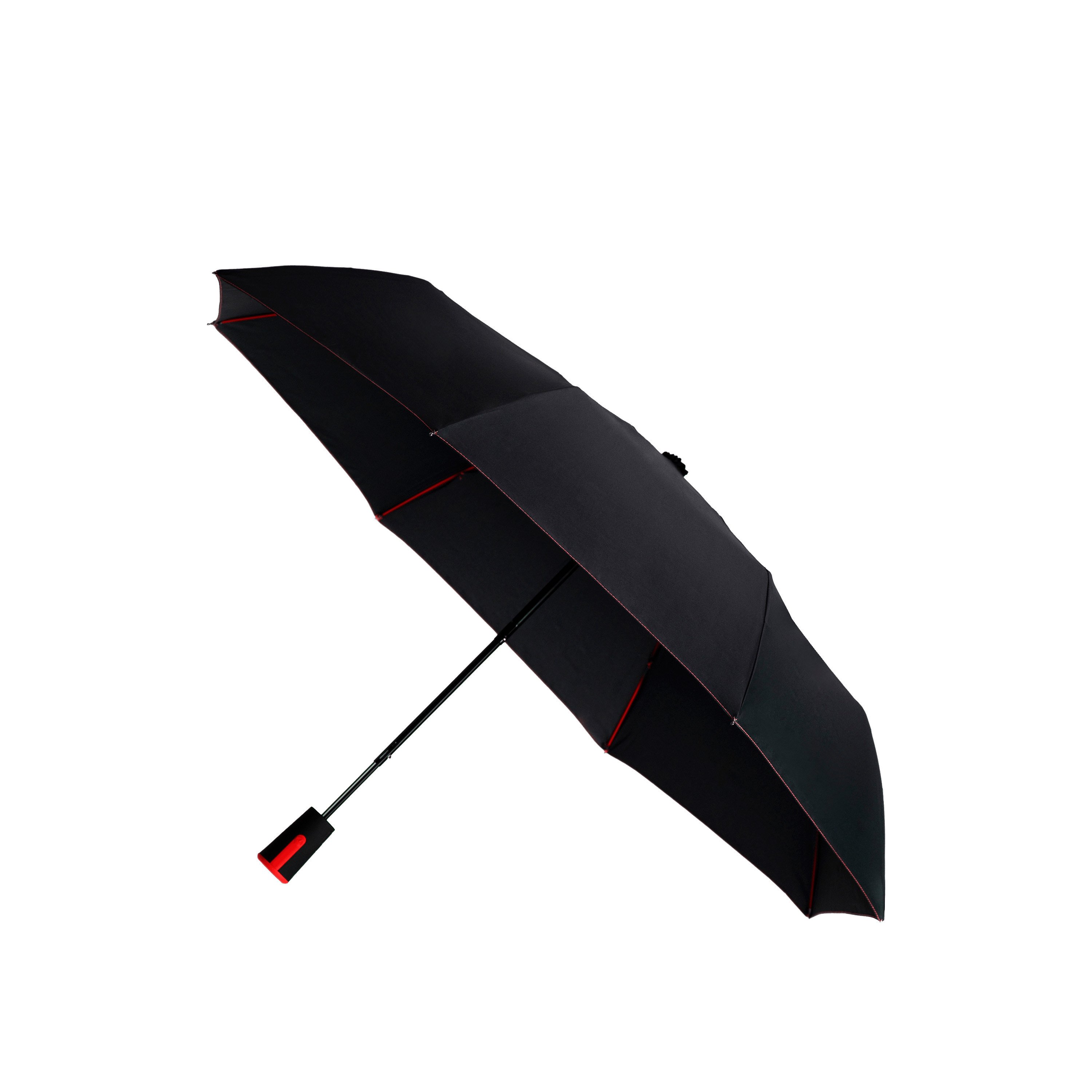 Parapluie femme pliant noir imprimé parapluies colorés dans le vent