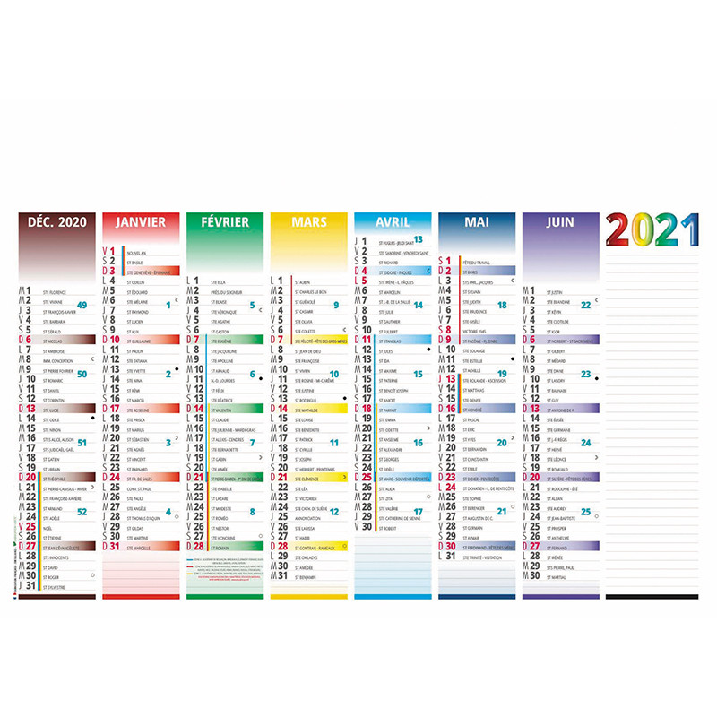 Mini calendrier publicitaire  Calendriers bancaires publicitaires format  postal